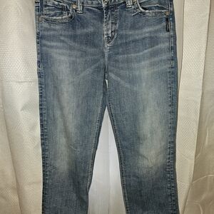 Silver Jeans Light Wash Blue Straight Leg Jeans